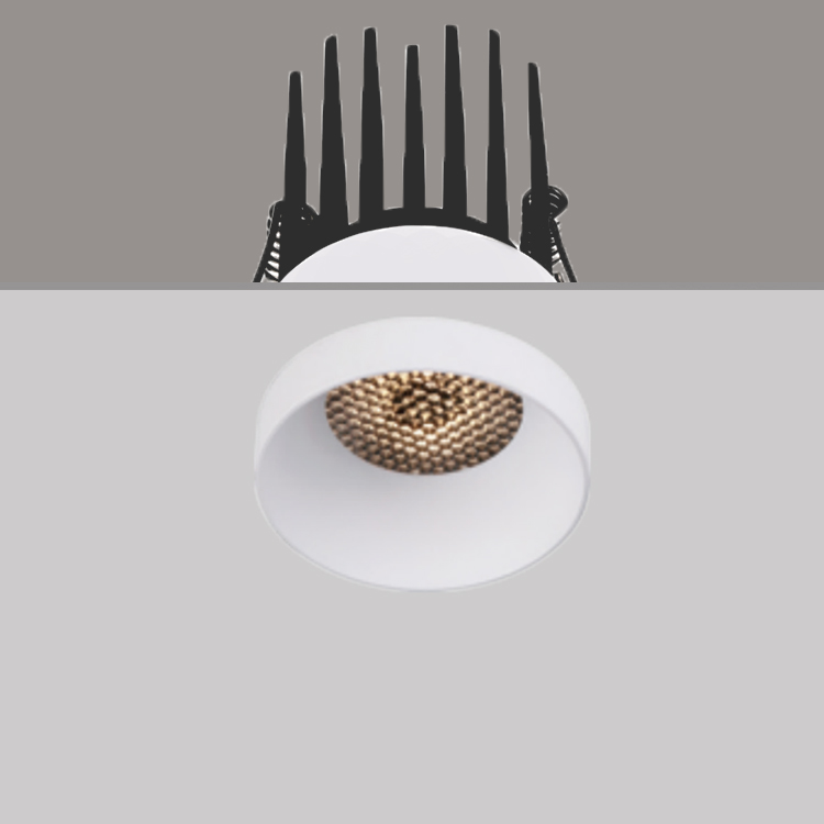7W 10W Super Mini Fixture Semi Flushing Surface Recessed Dimmable Led Cob Anti Glare Downlight Aluminum Ceiling Light