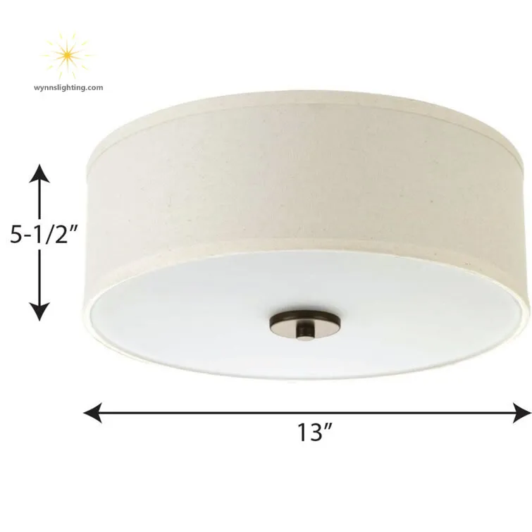 Modern Ceiling Light Nordic Minimalist Round Flat Surface Mount Indoor LED Ceiling Lamp Dimension Drawing