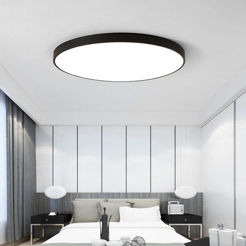 Modern Smart 15W LED Ceiling Light Fixture Ultra-Thin 3CCT Stepless Dimming with Remote Control for Home Office Lighting