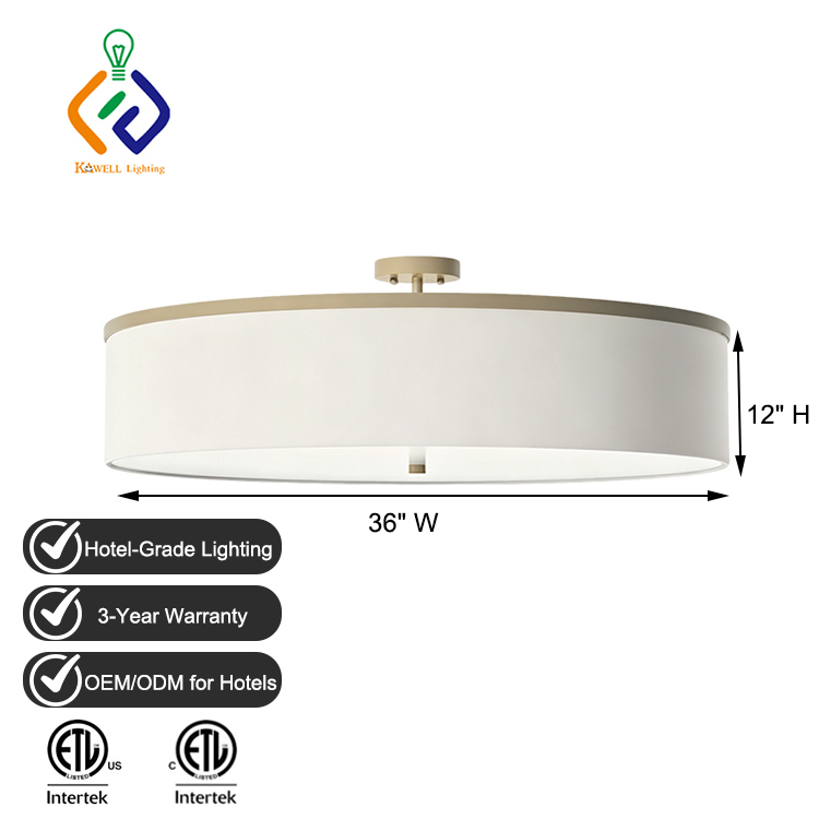 Semi-Flush Mounts Recessed Ceiling Light