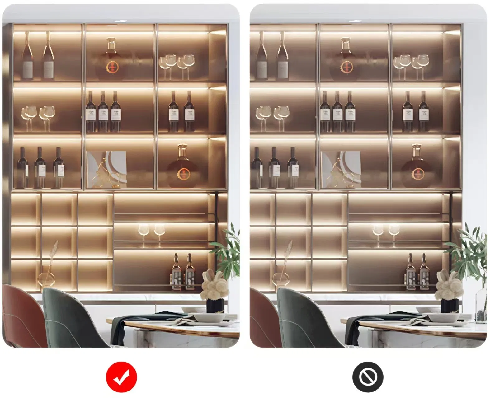 Versatile Adjustable CCT LED Linear Lighting for Cabinets