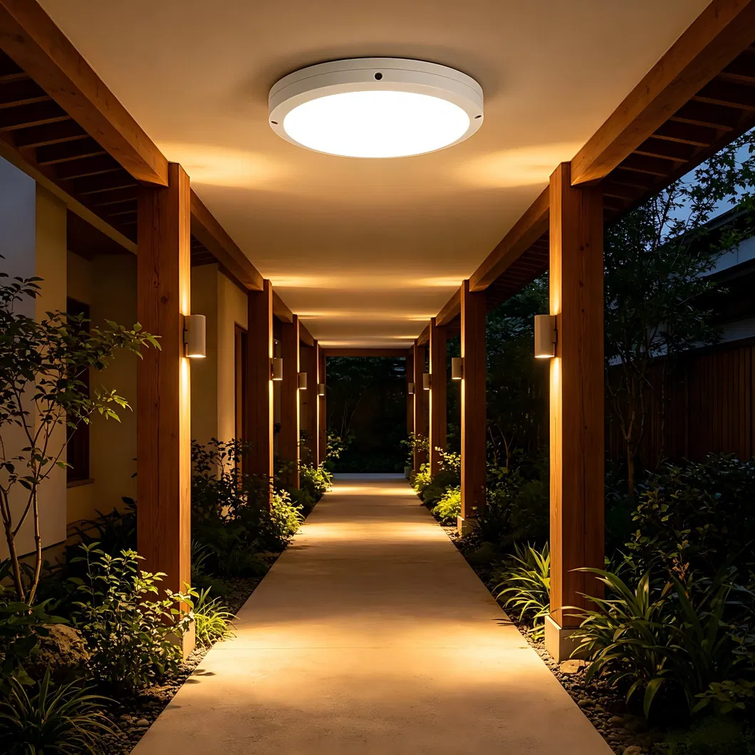 Energy-Efficient IP65 LED Ceiling Light with Motion Sensor