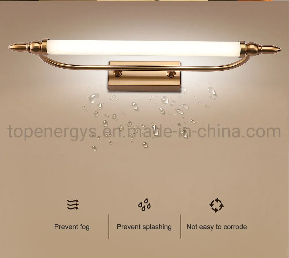 LED Mirror Light 9W AC90-260V 55cm Wall Mounted Industrial Wall Lamp Bathroom Light IP65 Waterproof Acrylic Metal