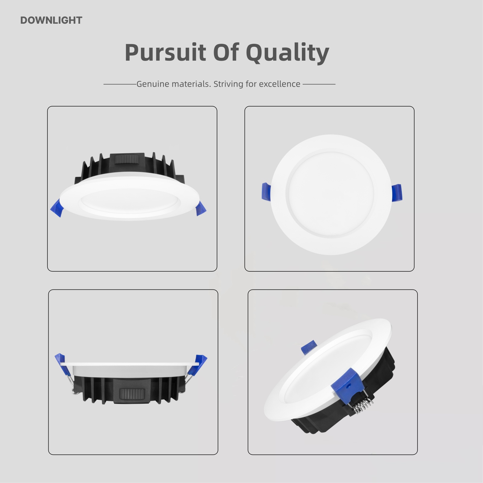 Australia Ultra Slim LED Downlight CE SAA IP44 Approved 4" Inch Recessed 120mm Cutout 8W 10W 12W Dimmable 3CCT Spot Downlight