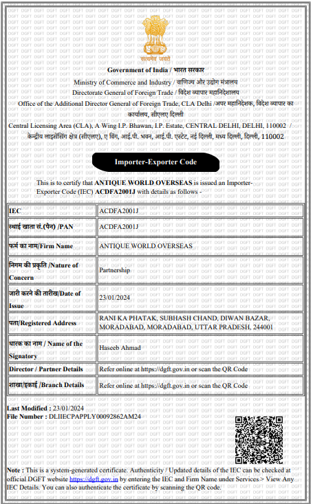 Quality Certification Document 3