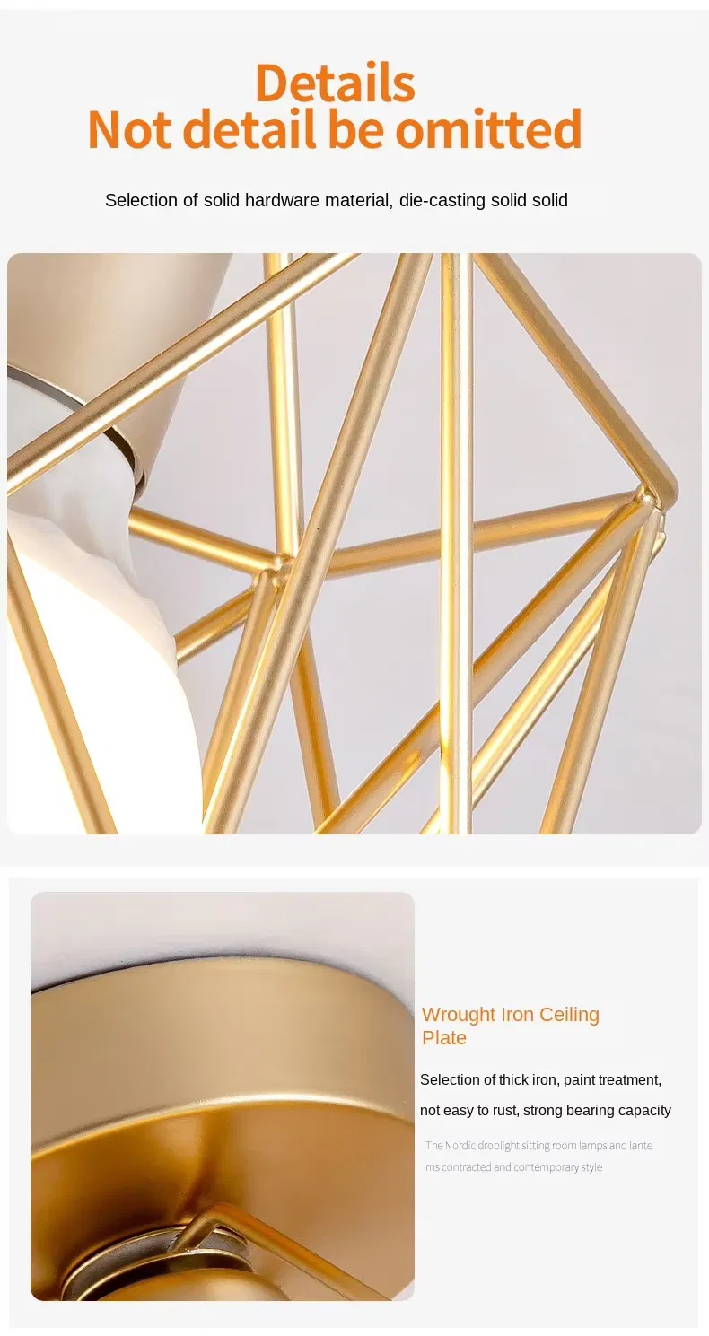 Nordic Wrought Iron Ceiling Lights