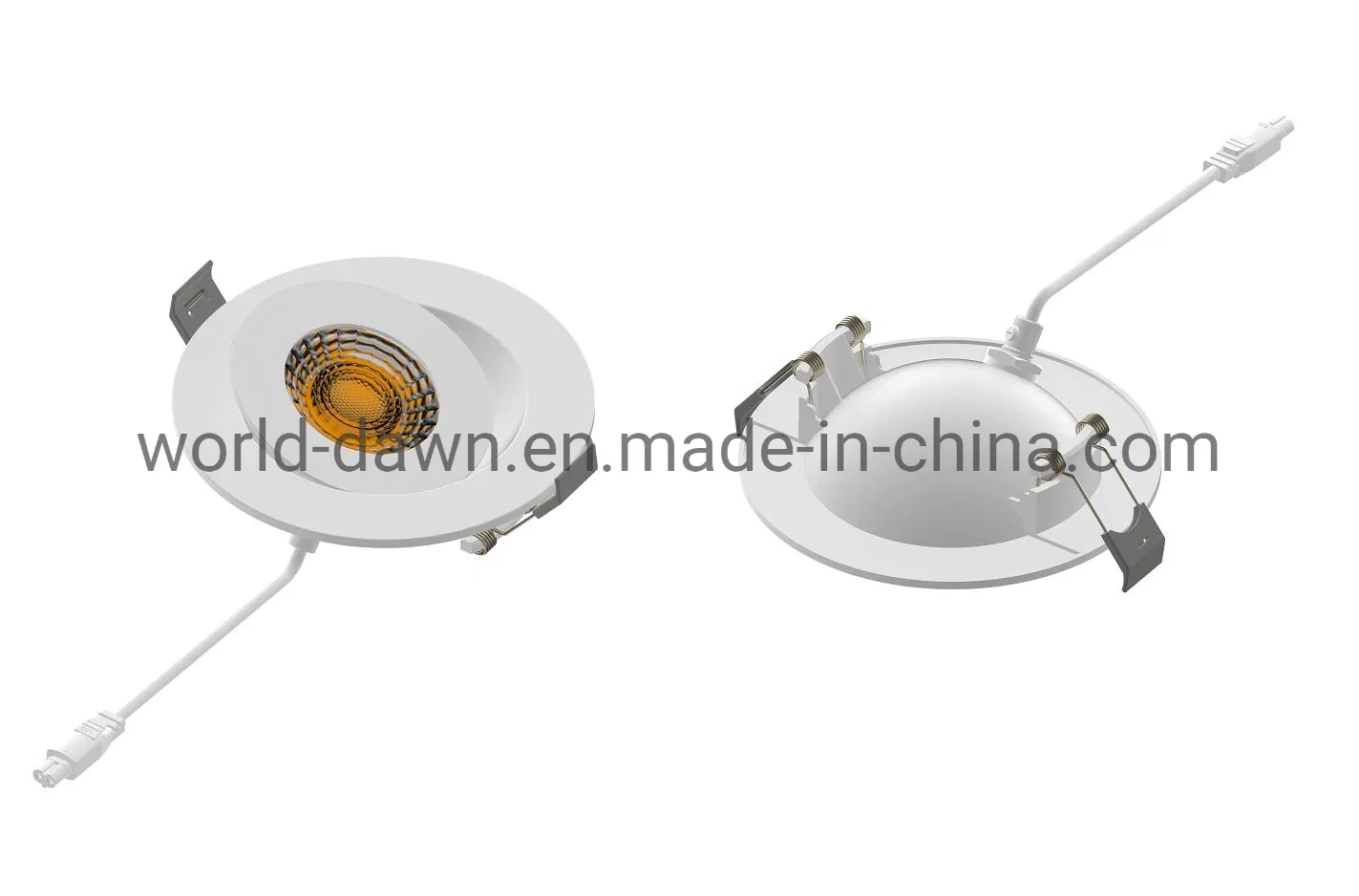 Round Shape LED Ceiling Lights 7W Gimbal Lighting Recessed LED Panel Light