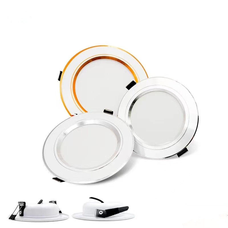 High Quality 18W RGB LED Round Recessed Downlight with Auto CAD Layout IP44 Aluminum Construction Fire Rated for Hotel Use