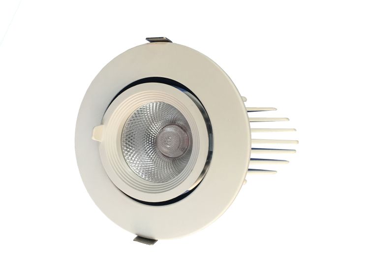 Fire-Rated LED Ceiling Light 20W 3500K Recessed Downlight 60mins Fire Protection for EU Market