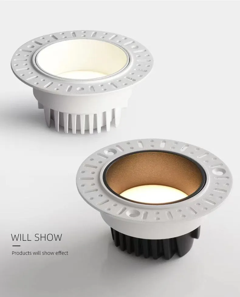 Ceiling Recessed 7W 10W 15W Ultra-Thin Frameless Spotlight LED Downlight