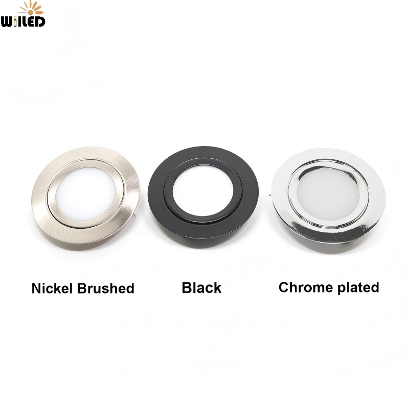DC12V 24V Ultra-Thin Embedded Mini LED Downlight IP65 Waterproof 3W Kitchen Bathroom Ceiling Lighting Recessed in Spotlight Under Cabinet Light Stainless 304