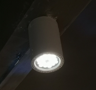 30W Cylinder Outdoor Ceiling Light Modern Mount Ceiling Light Fixture Interior and Exterior Lighting for Home or Porch Aluminum Construction
