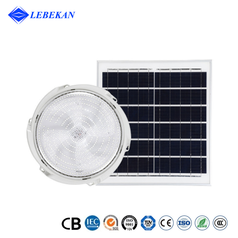 Modern 40W 50W 60W Surface Mounted Solar Ceiling Light for Porch Patio Garage Balcony Outdoor Lighting
