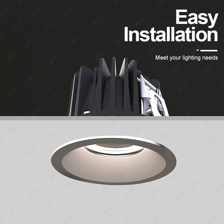 Waterproof IP65 COB Recessed LED Ceiling Downlight for Bathroom Kitchen