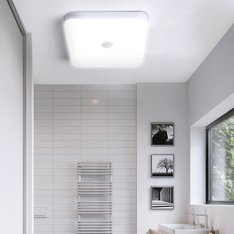 Industrial LED Light 110V 220V Smart PIR Sensor Lighting Modern LED Ceiling Lamp 18W 24W Motion Sensor LED Ceiling Lights