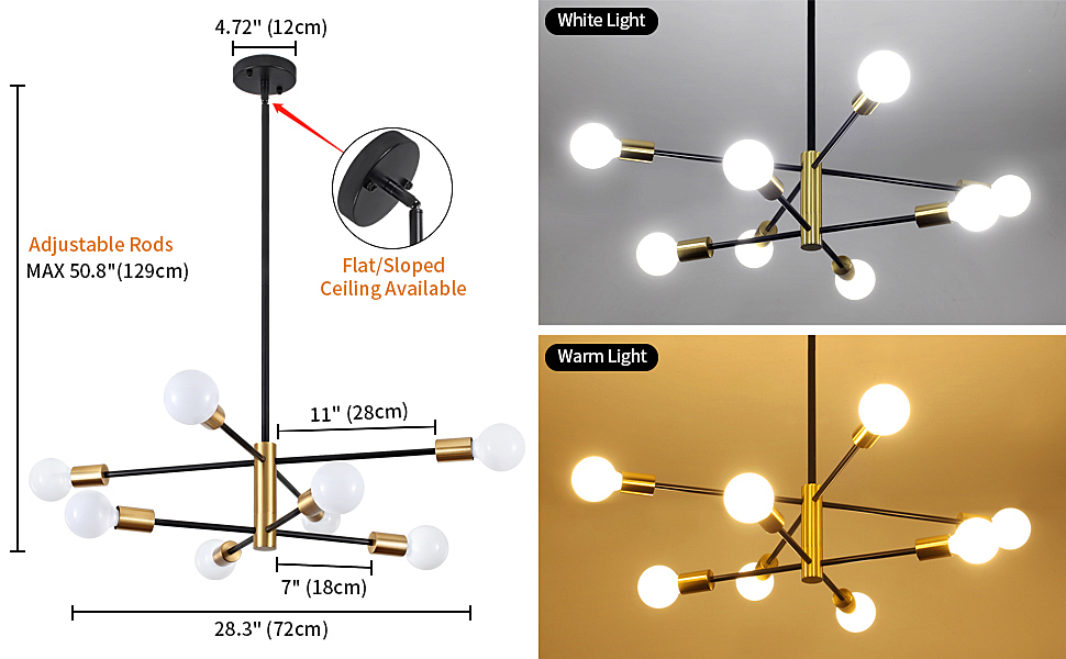 Sputnik Chandelier Light Fixture 4