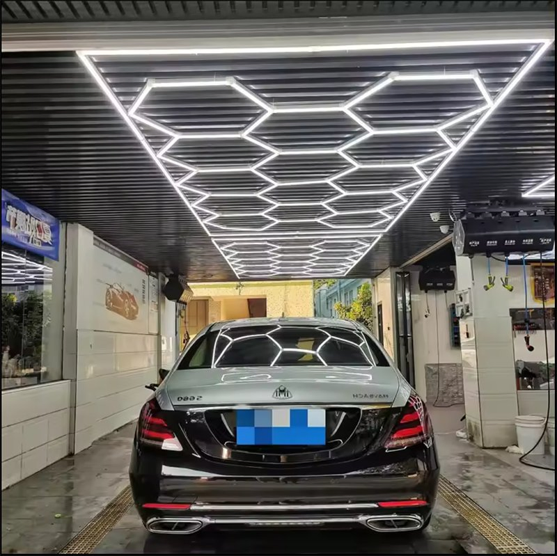 Honeycomb LED Bathroom Light IP65 Waterproof Ceiling Panel Hexagonal LED Light