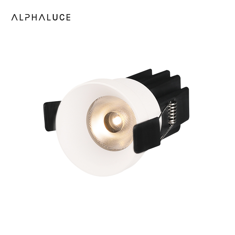 7W 10W Super Mini Fixture Semi Flushing Surface Recessed Dimmable Led Cob Anti Glare Downlight Aluminum Ceiling Light