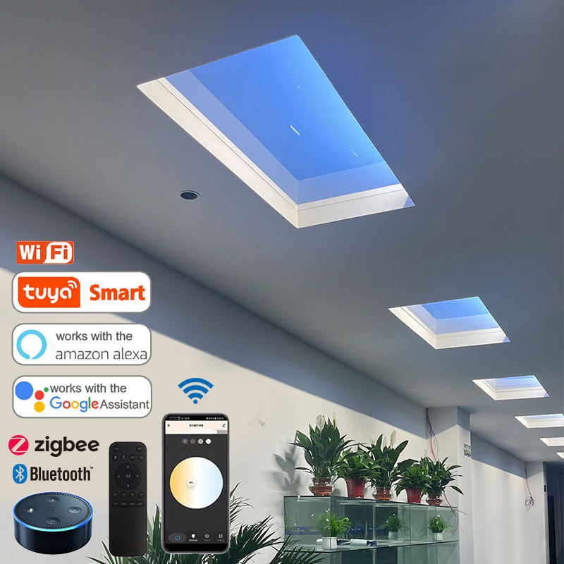 Smart Home Decor Blue LED Panel Light APP Control Recessed Sky Lamp Indoor Led Ceiling