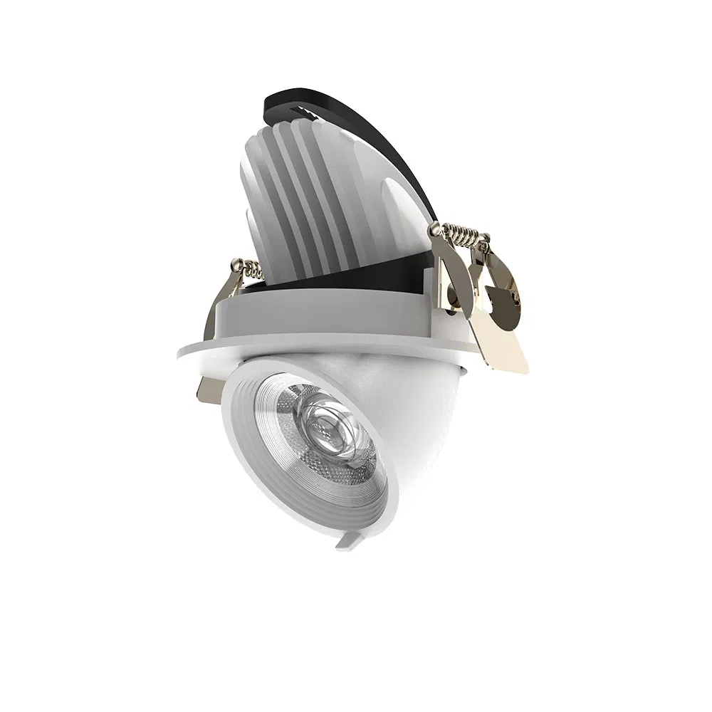 Recessed Gimbal LED Down Light 10W Anti-Glare Design, Ra>95, 120lm/W