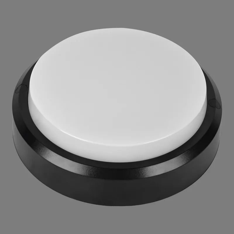 12watt Oval White LED Outdoor Ceiling Lamp with Motion Sensor Natural Light 4000K