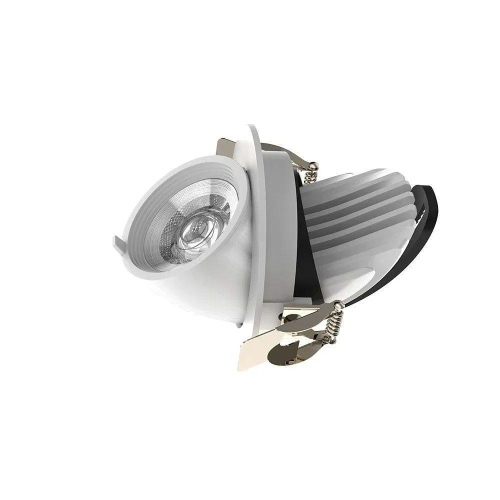 Recessed Gimbal LED Down Light 10W Anti-Glare Design, Ra>95, 120lm/W