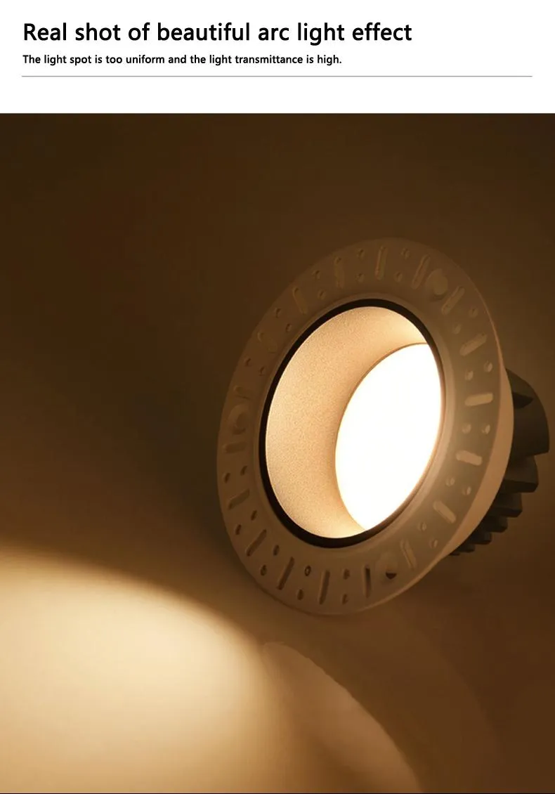 Ceiling Recessed 7W 10W 15W Ultra-Thin Frameless Spotlight LED Downlight