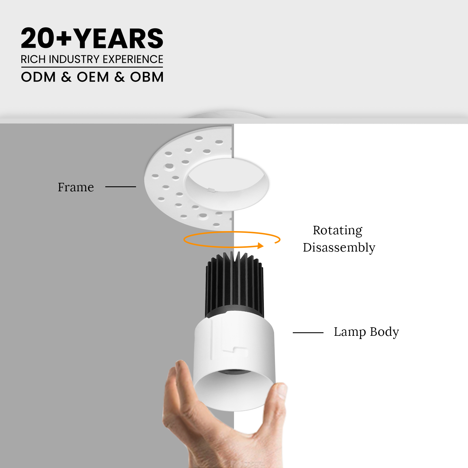 BESTCO 5W 7W 9W Round Trimless Recessed Anti-Glare LED Downlight Ceiling Canless 2 3 4 Inch Round Commercial Spotlight