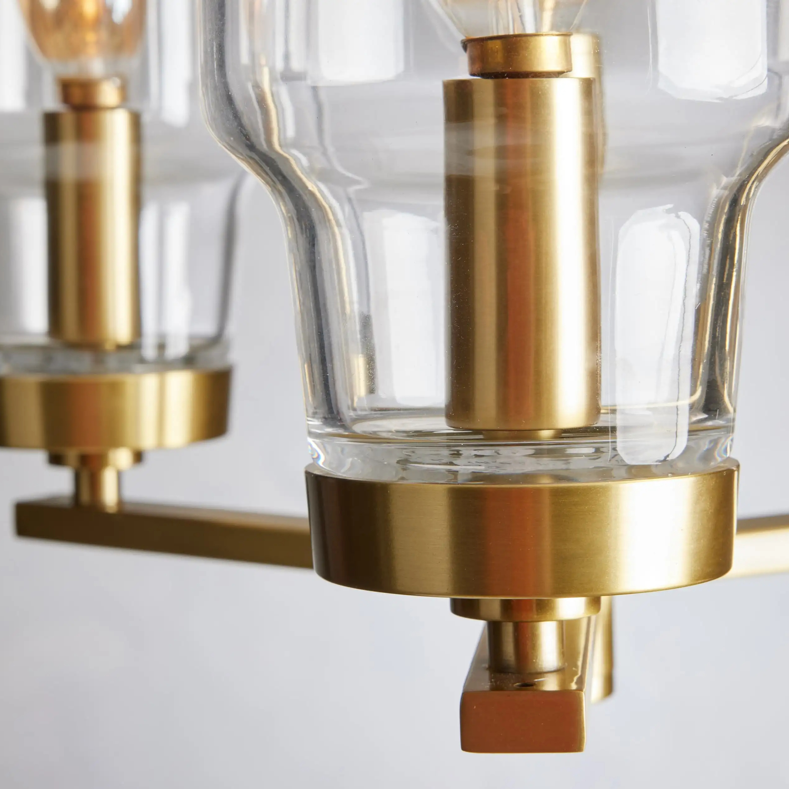 Modern Luxury American Style Crystal Lucens Semi Flush Mount Chandelier Living Room Simple Bedroom Restaurant Ceiling for Hotel