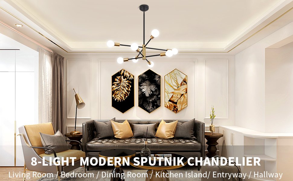 Sputnik Chandelier Light Fixture 1