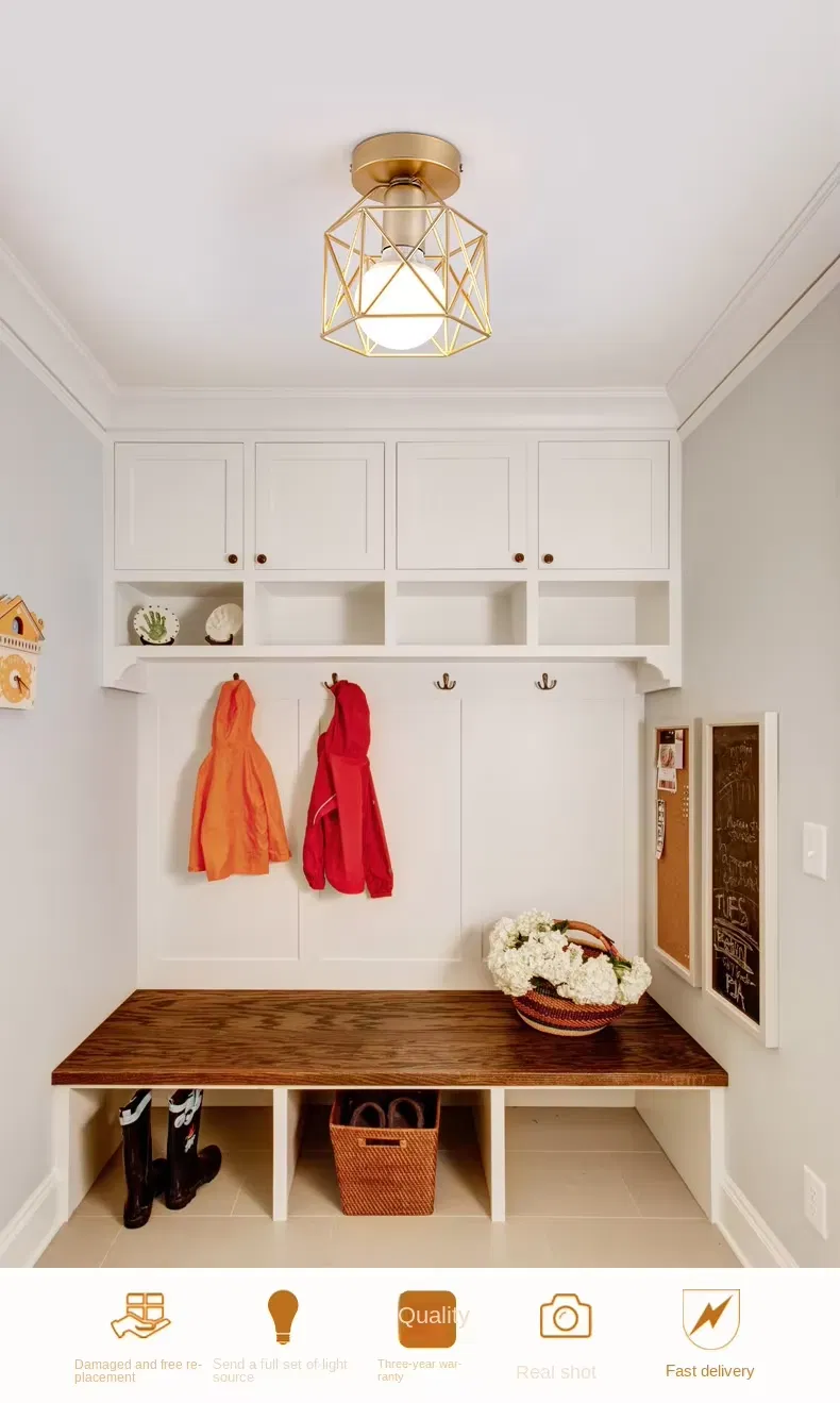 Nordic Wrought Iron Ceiling Lights