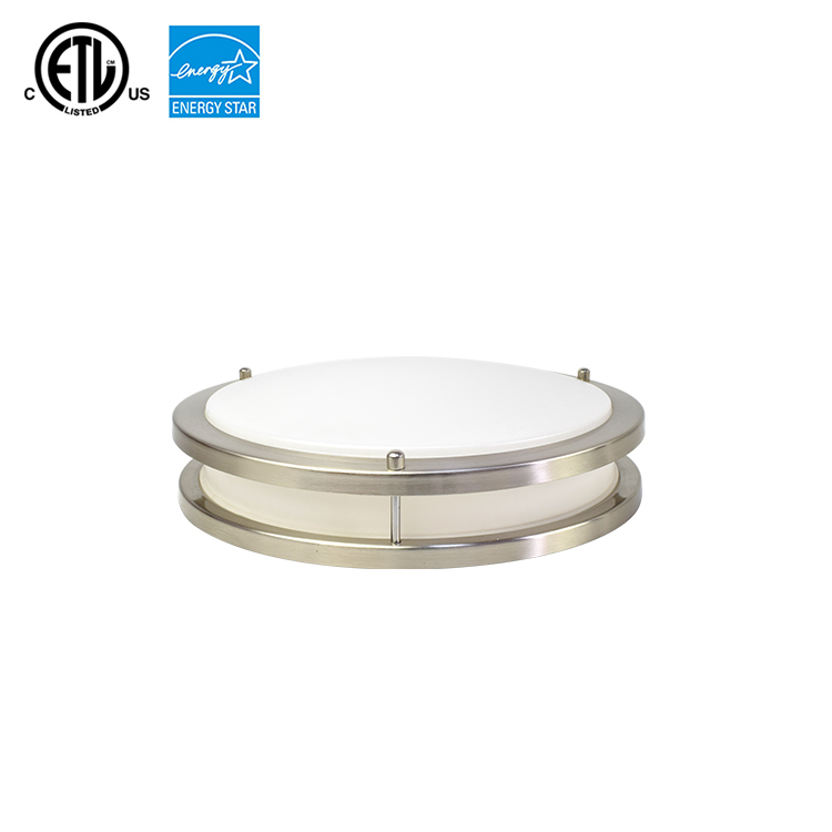Double Ring LED Ceiling Lamp Round Ultra Thin Flush Mount Acrylic Round Shape Ceiling Light ETL