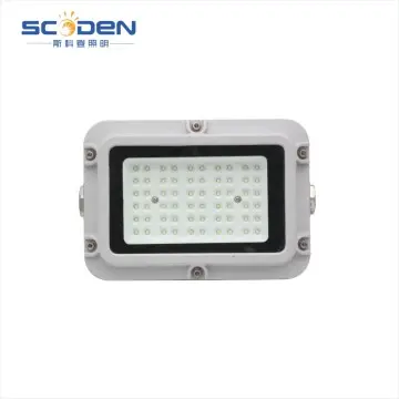 30-50W rectangular explosion-proof LED flood light with tempered glass for oil depots