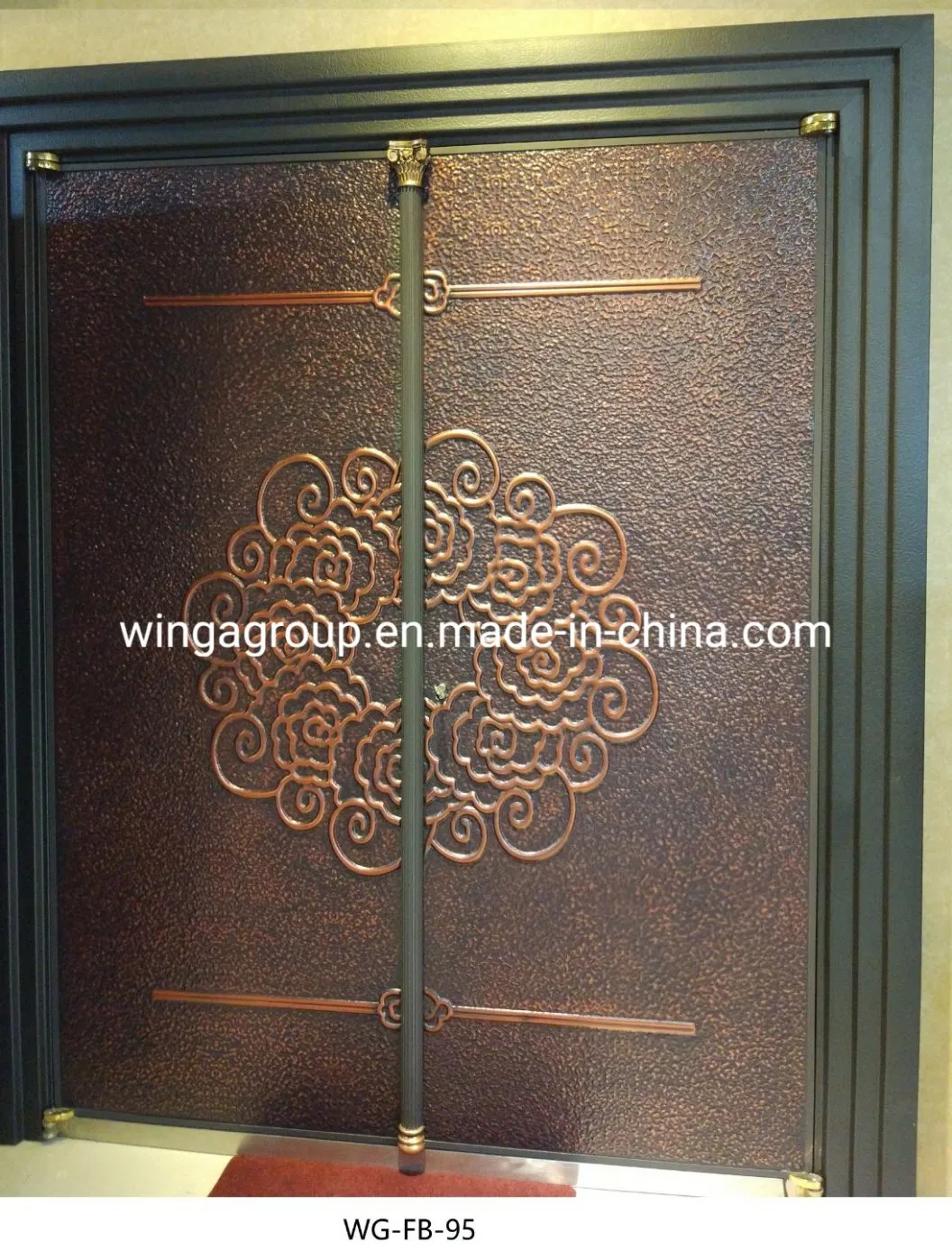 Nigeria Market Aluminum Cast Iron Security Explosion Proof Steel Door