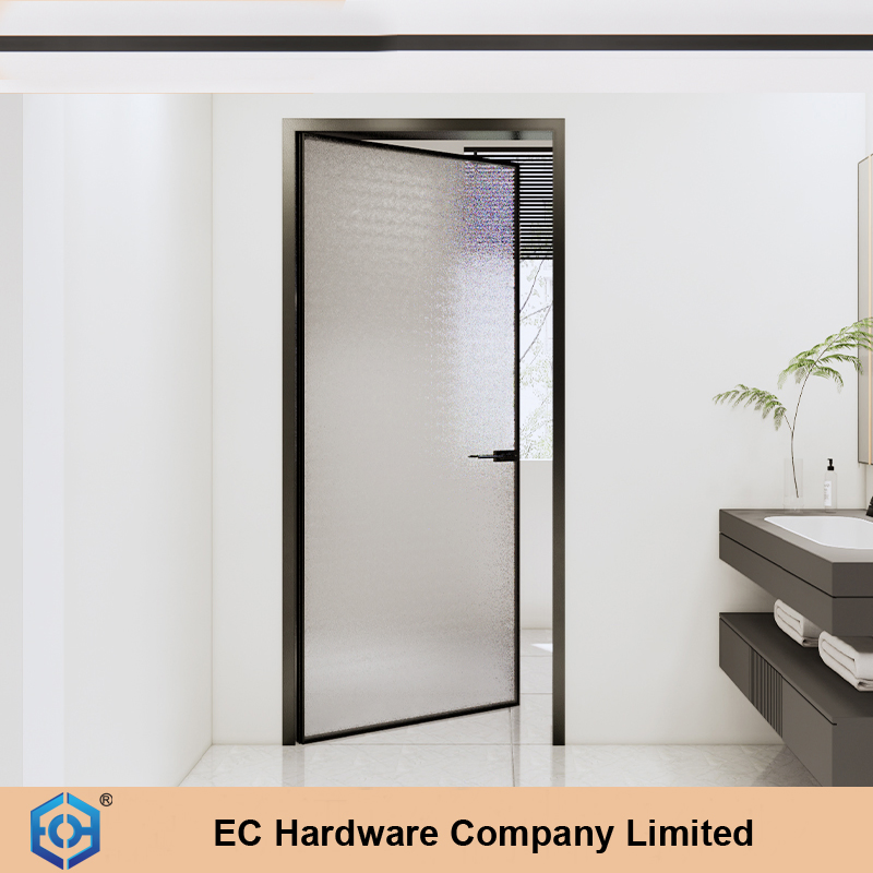 Aluminum Sectional Design Interior Aluminum Flush Modern Design Pivot Glass Door