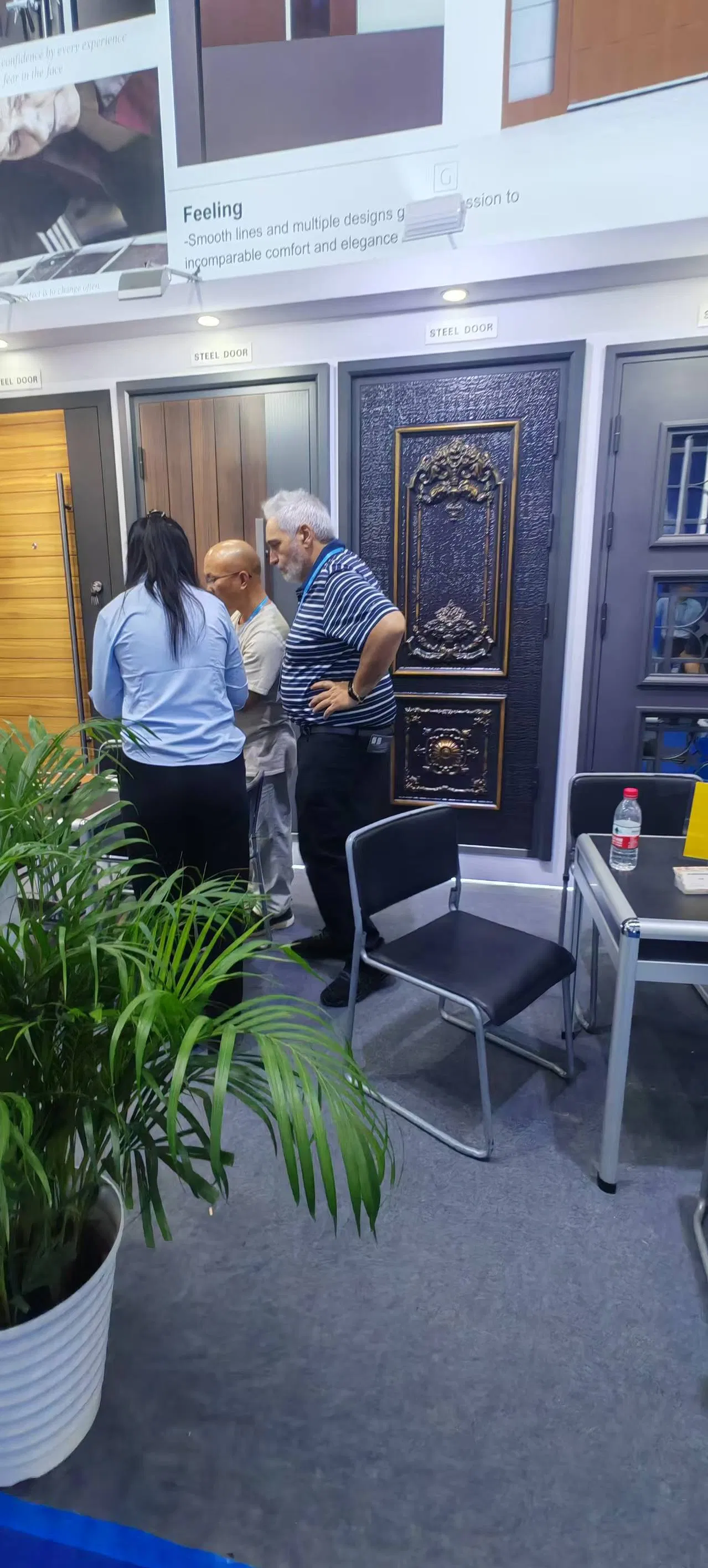 Supplier Cast Copper Steel Door Metal Front Door Design Exterior Safety Galvanized Steel Modern Front Entry Steel Door