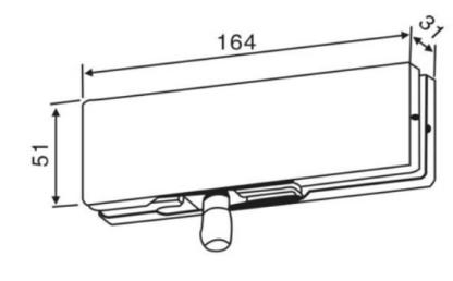Manufacturer Glass Door Clamp Tempered Glass Door Accessories Patch Fitting Lock Frameless Glass Patch Fitting