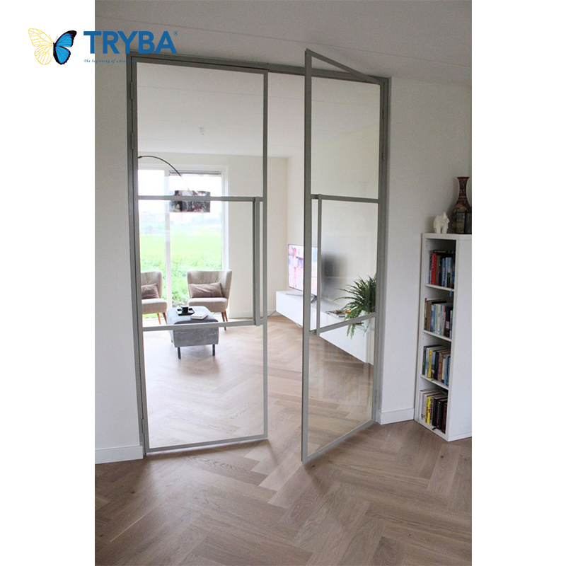 Multi-Chambered Frame Soundproof Low-E UPVC Casement Door for Studios