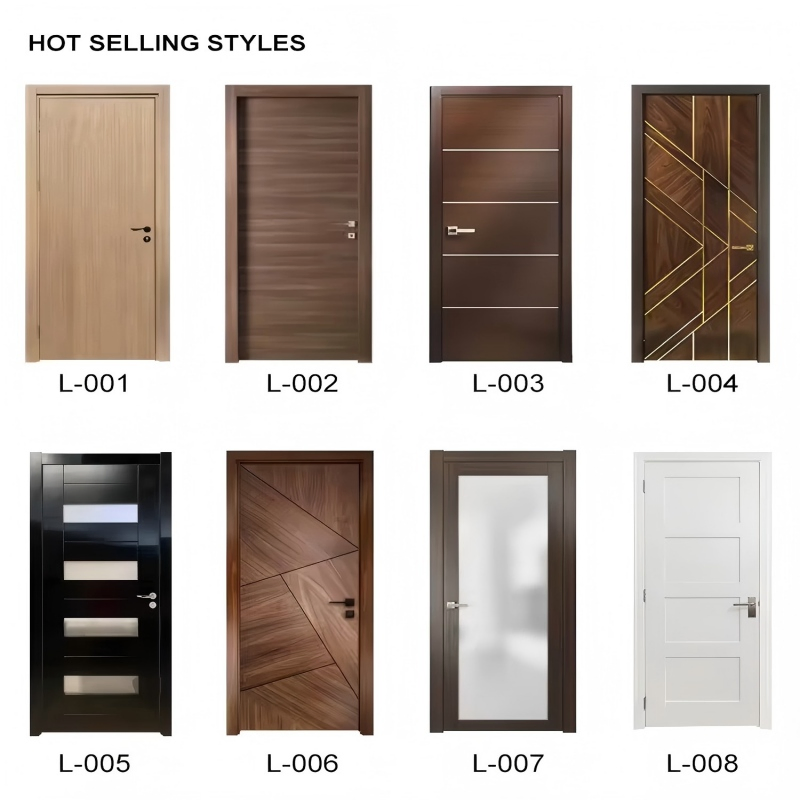 Chinamade Wooden Interior Door PVC Interior Door MDF Interior Door Premium Laminated Door for Modern Home Interiors