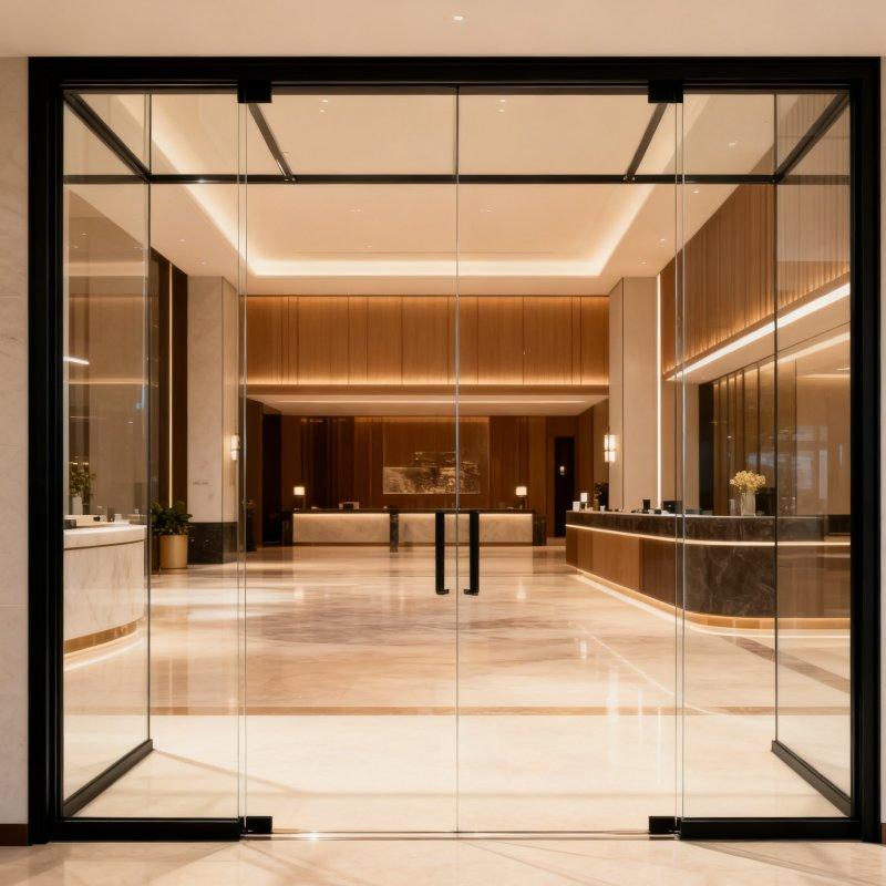 Sound Insulated Aluminum Doors for Office and Studio