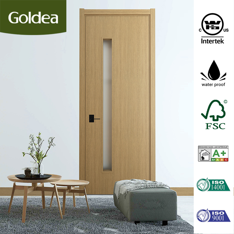 Customized Modern Bedroom Wooden Doors Design House Hotel Melamine MDF Interior Solid Wood Interior Room Door