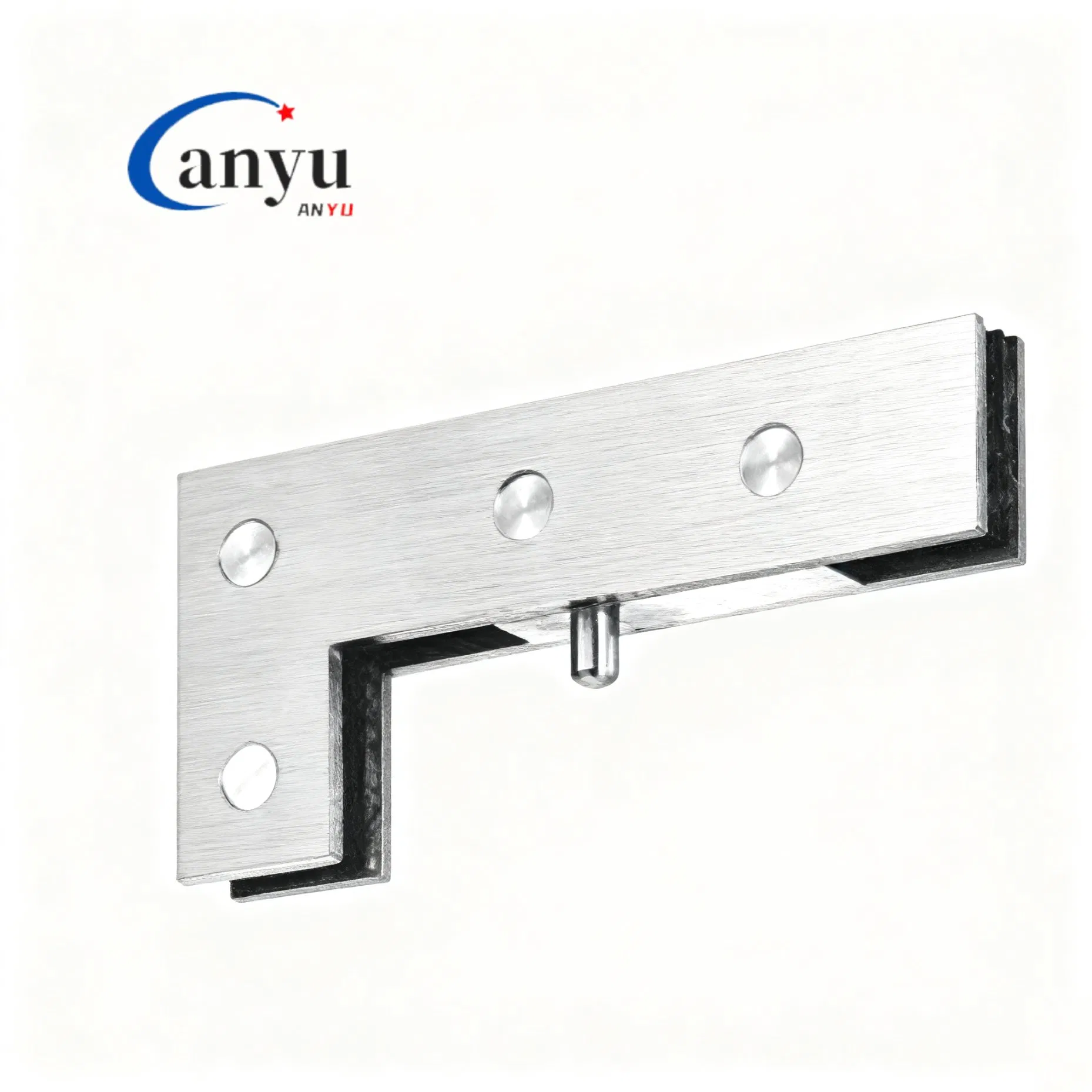 Heavy Duty Frameless Door Square Latch Center Lock Glass Patch Fitting Glass Door Fitting