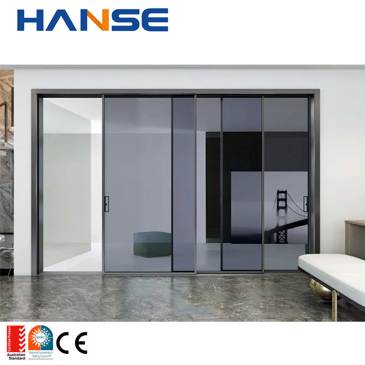Automatic Frameless Aluminum Sliding Door Glass Sensor Door