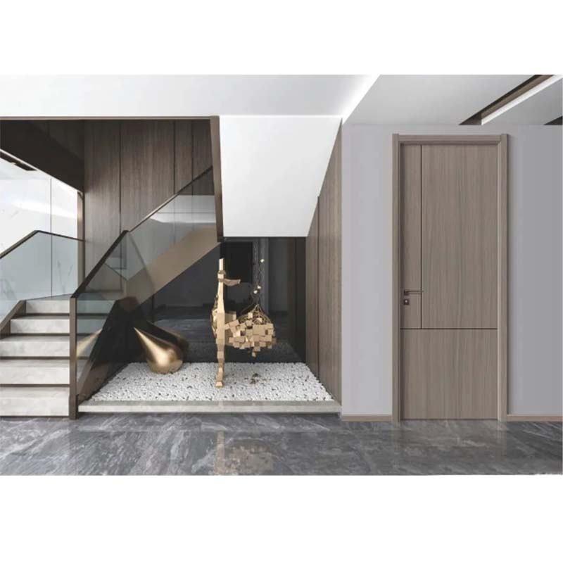 Customized Modern Solid Wood Doors Sound Insulation Melamine Interior Door Room Doors for Home
