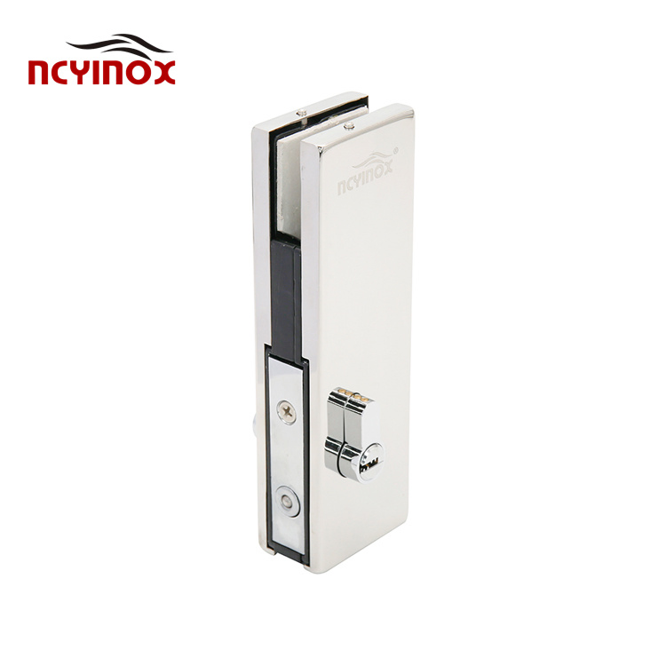 High Quality Glass Door Bottom Patch Fitting Lock Frameless Glass Security Main Glass Door Lock