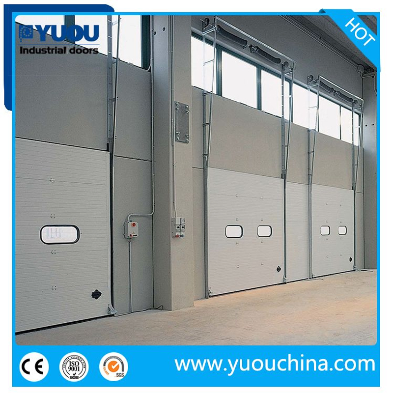Industrial Overhead Thermal Insulated Vertical Lifting Metal Sliding up Sectional Garage Door for Cold Storage Freezer Room, Warehouse and Loading Docks or Bays