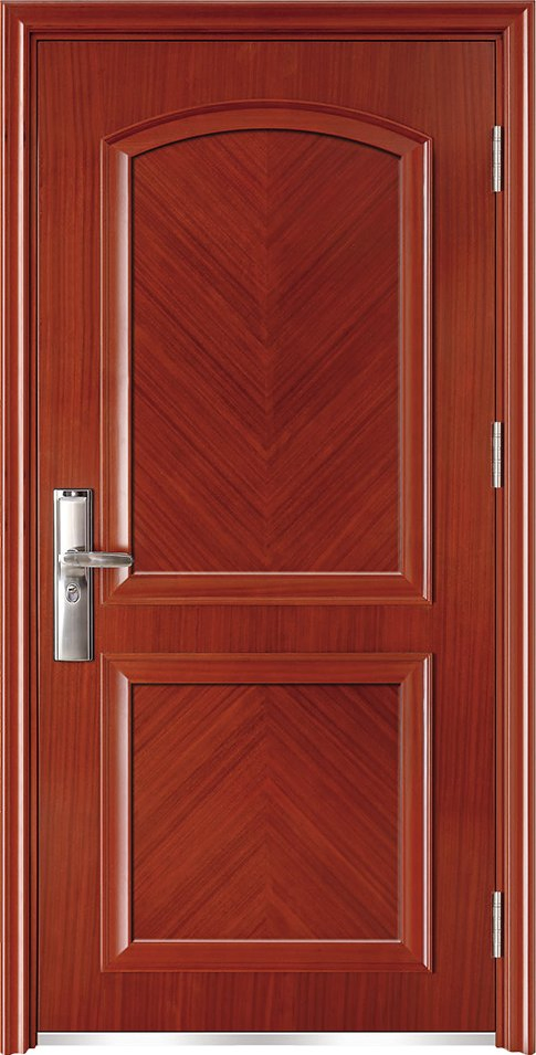 MDF Fire Resistant Fire Rated Exterior Interior PVC Laminated Fireproof Emergency Exit Steel Frame Wooden Security Safety Entrance Fire Doors