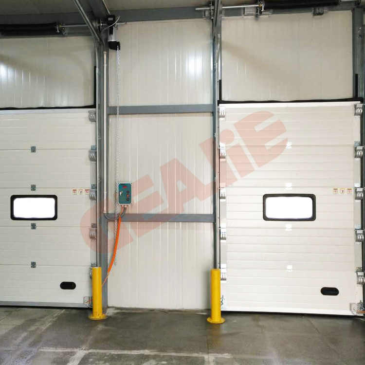Industrial Automatic Thermal Insulated Vertical Sliding Commercial Sectional Garage Door