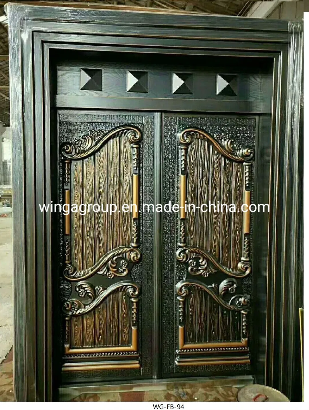 Nigeria Market Aluminum Cast Iron Security Explosion Proof Steel Door
