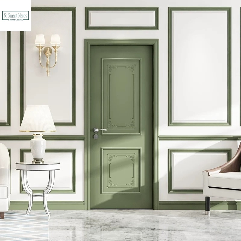 Custom Made Dark Grey Skin Friendly Invisible Frame Soundproof Interior Door Scratch Resistant Door for Home Theater and Recording Studio